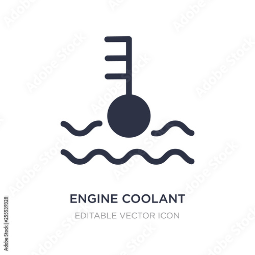 engine coolant icon on white background. Simple element illustration from Shapes concept.