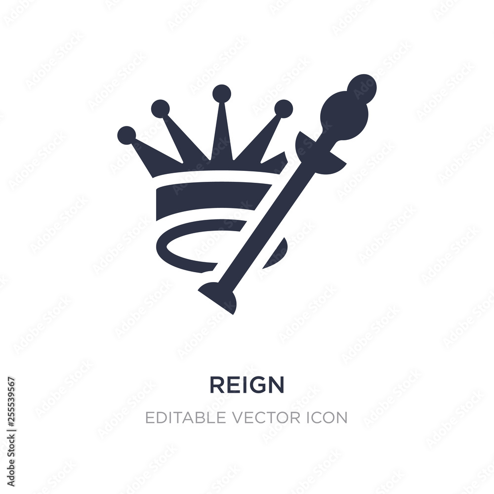 reign icon on white background. Simple element illustration from Shapes concept. reign icon on white background. Simple element illustration from Shapes concept.