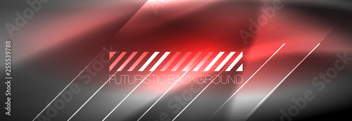 Shiny glowing lights neon color design background