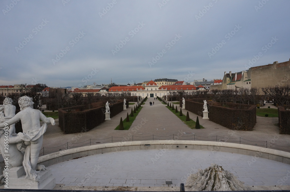 Vienna Belvedere Palace and its beautiful gardens