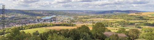 Panorama of Pont-a-Mousson with the marshlands seen from the Mousson Castle © Vermeulen-Perdaen