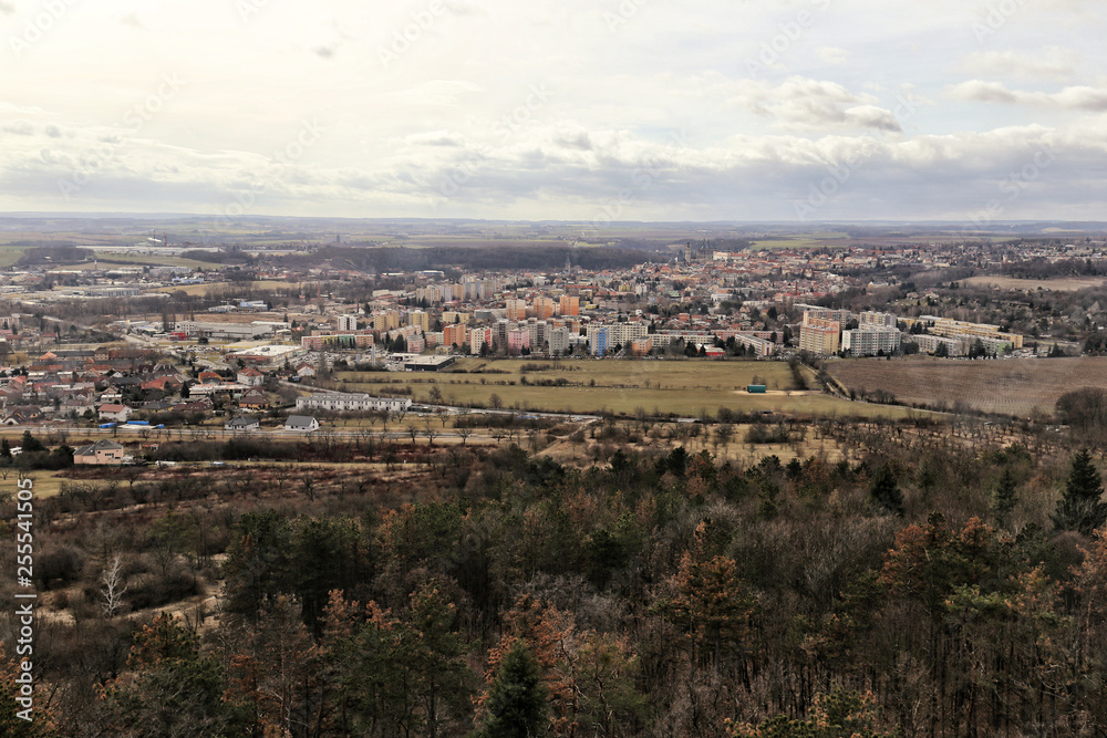 Panorama of the Kutna-Hora city from the distance