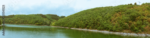 Panorama of the Upper Sauer Lake from the dam, just outside of Esch-sur-Sure