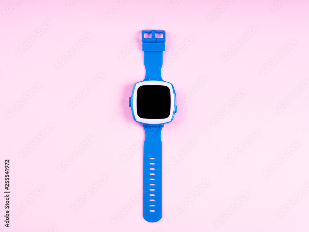 Smart watch on pink background Smart watch on pink background