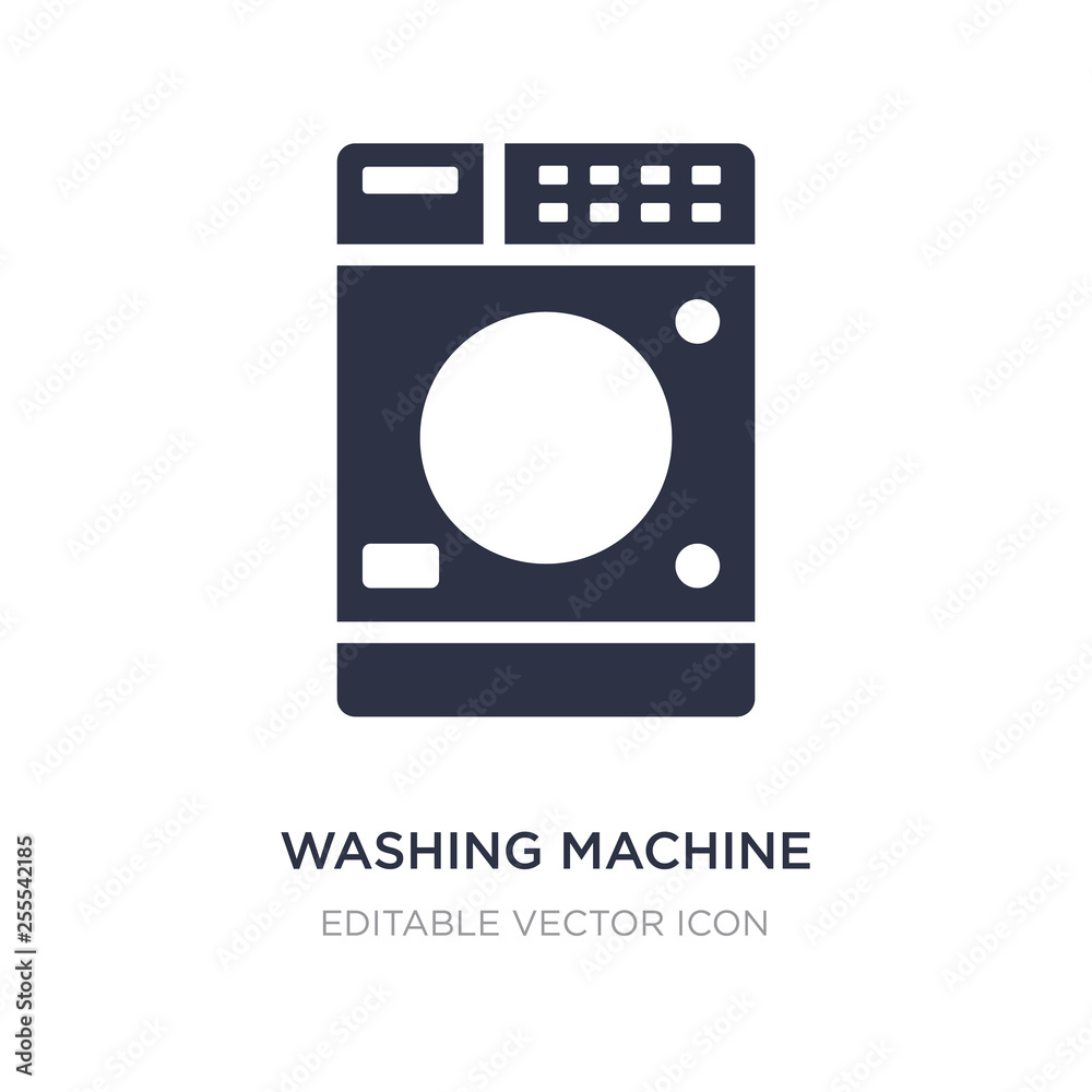 washing machine icon on white background. Simple element illustration from Signs concept.