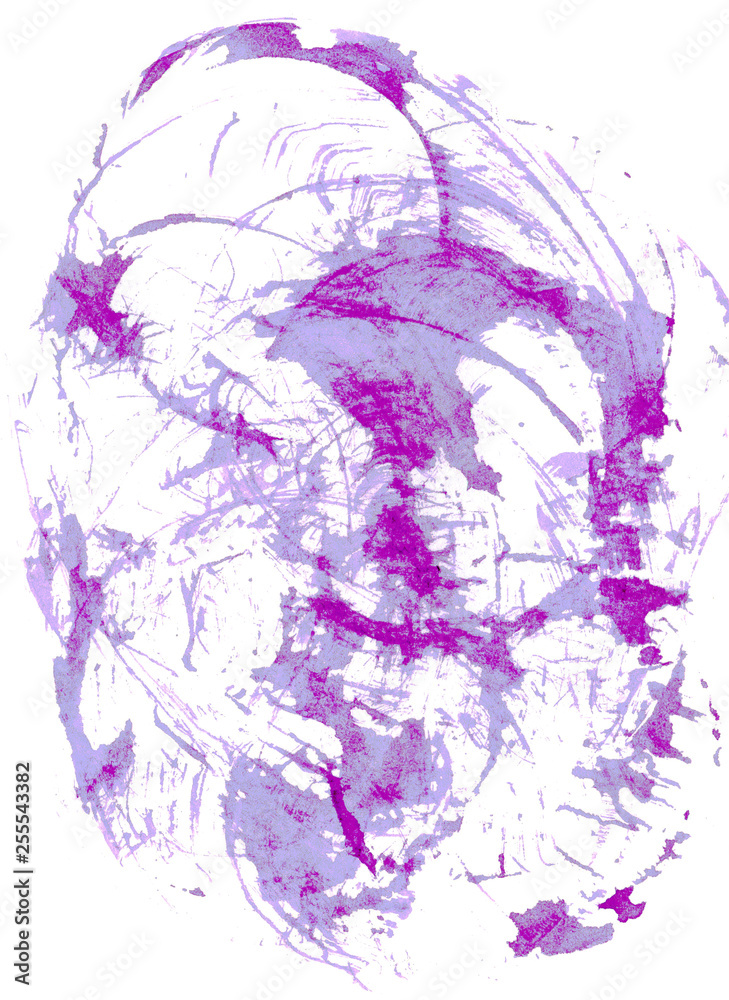 Obraz premium Watercolor abstract grey and violet background. Dirty texture. Raster format. 