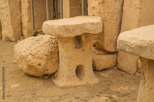 Obraz na płótnie Hagar Qim, ancient Megalithic Temple of Malta w salonie
