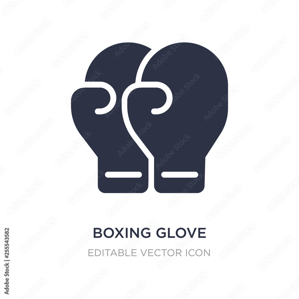 boxing glove icon on white background. Simple element illustration from Sports concept.