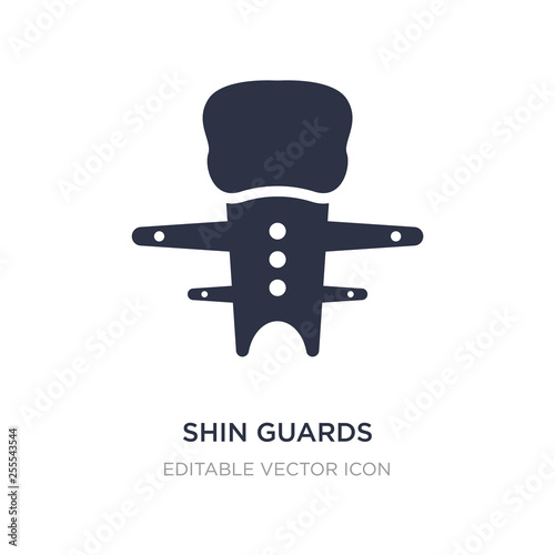 shin guards icon on white background. Simple element illustration from Sports concept.