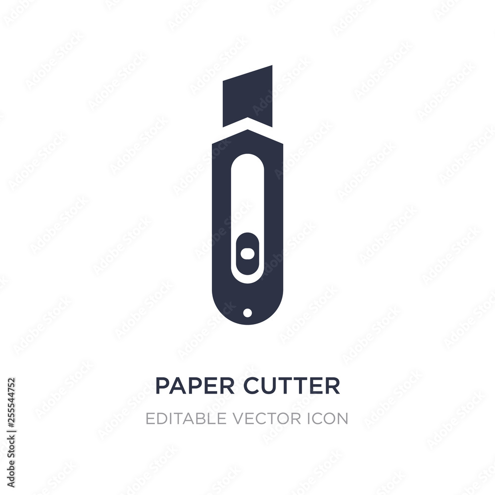 paper cutter icon on white background. Simple element illustration from Tools and utensils concept. paper cutter icon on white background. Simple element illustration from Tools and utensils concept.