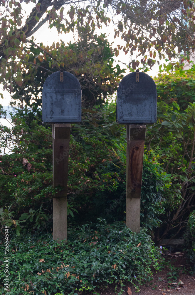 Post boxes in Marina Bay area, Kirkland, WA, USA Post boxes in Marina Bay area, Kirkland, WA, USA