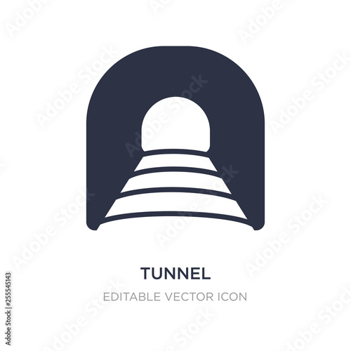 tunnel icon on white background. Simple element illustration from Transportation concept.