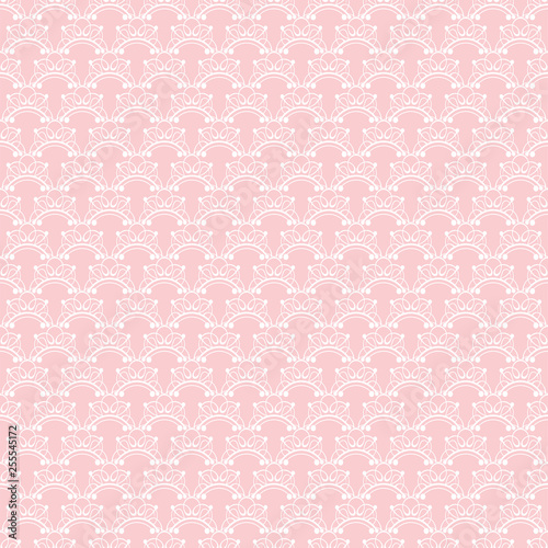 Pink retro background wallpaper seamless pattern. Vector graphics