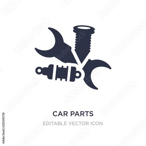 car parts icon on white background. Simple element illustration from Transportation concept.