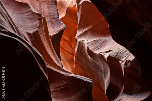 Antelope Canyon red black orange