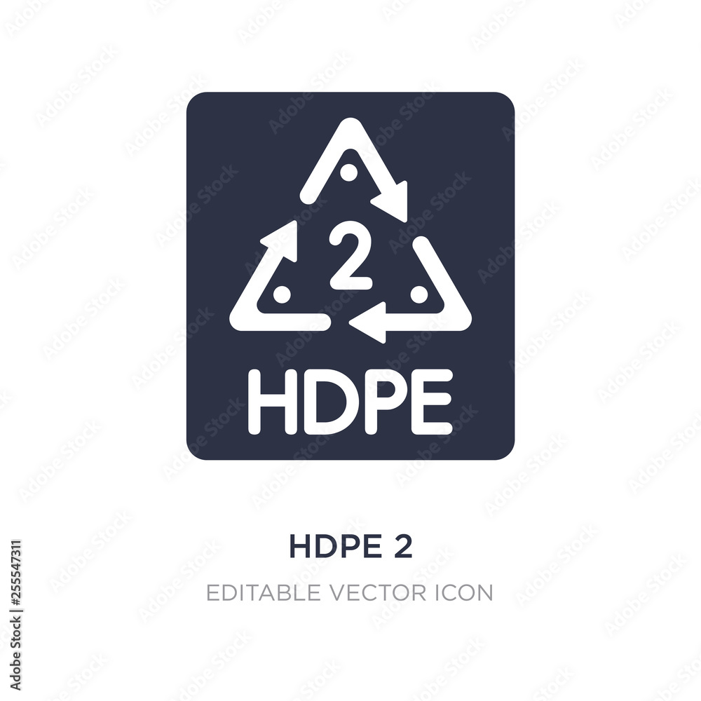 hdpe 2 icon on white background. Simple element illustration from UI ...