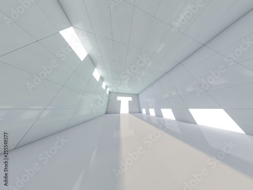 Abstract modern architecture background. 3D rendering