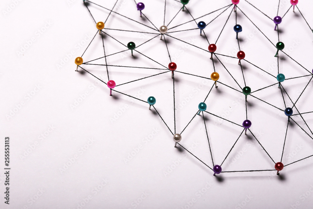 Linking entities. Network, networking, social media, internet co Linking entities. Network, networking, social media, internet co