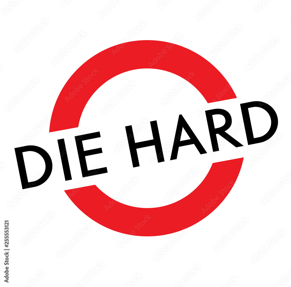 die hard stamp on white die hard stamp on white