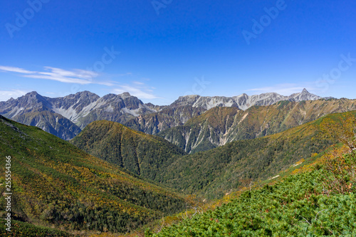 秋の北アルプス　常念岳からの眺望 © A-TAN