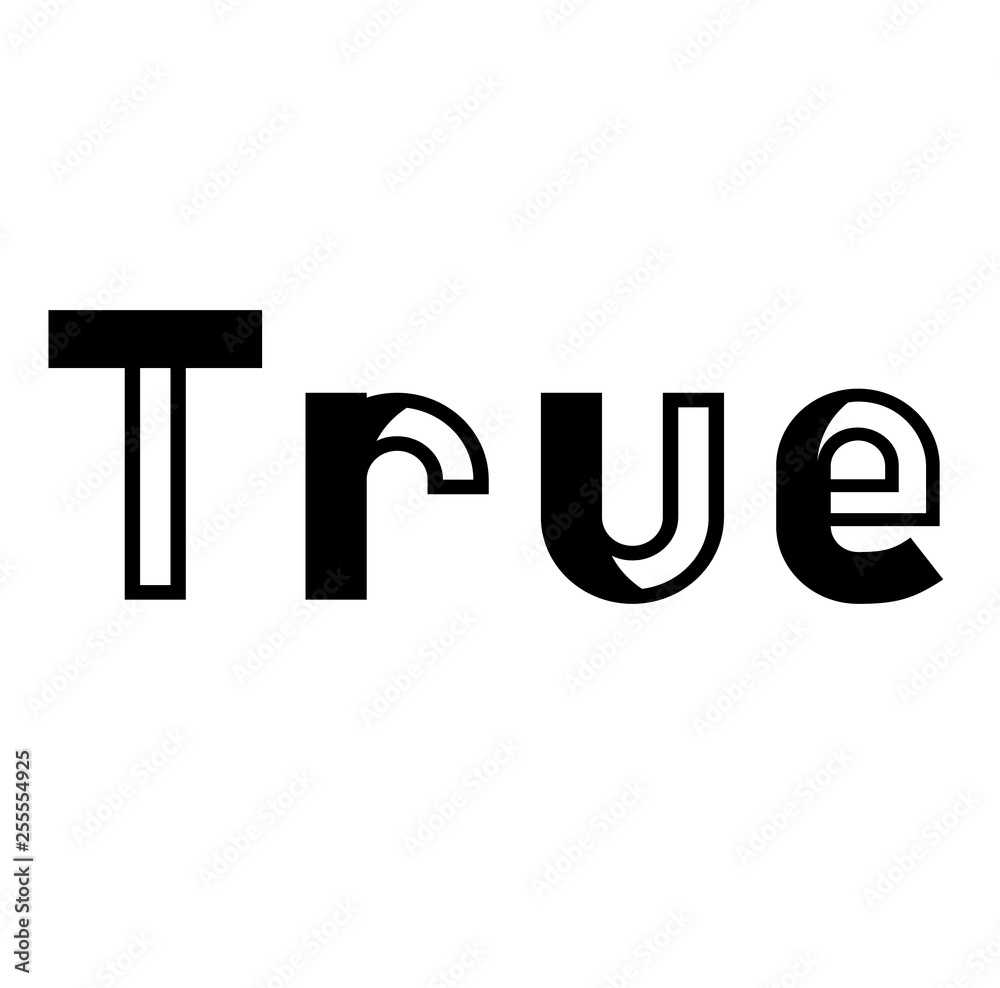 true stamp on white true stamp on white