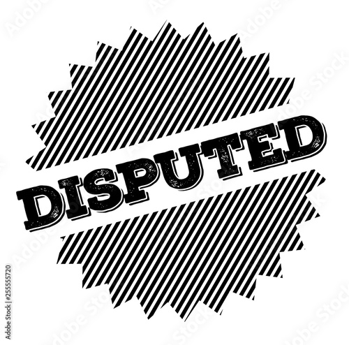 Disrupted stamp on white