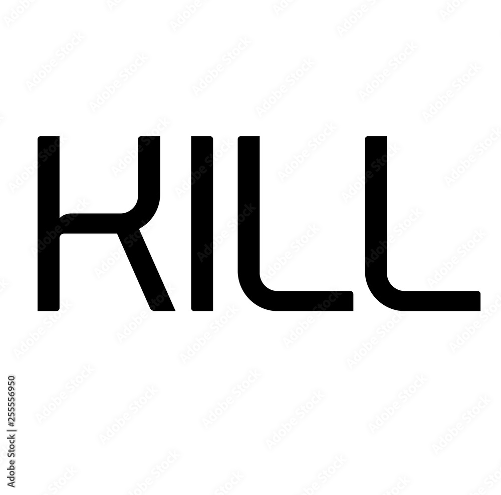 kill stamp on white kill stamp on white