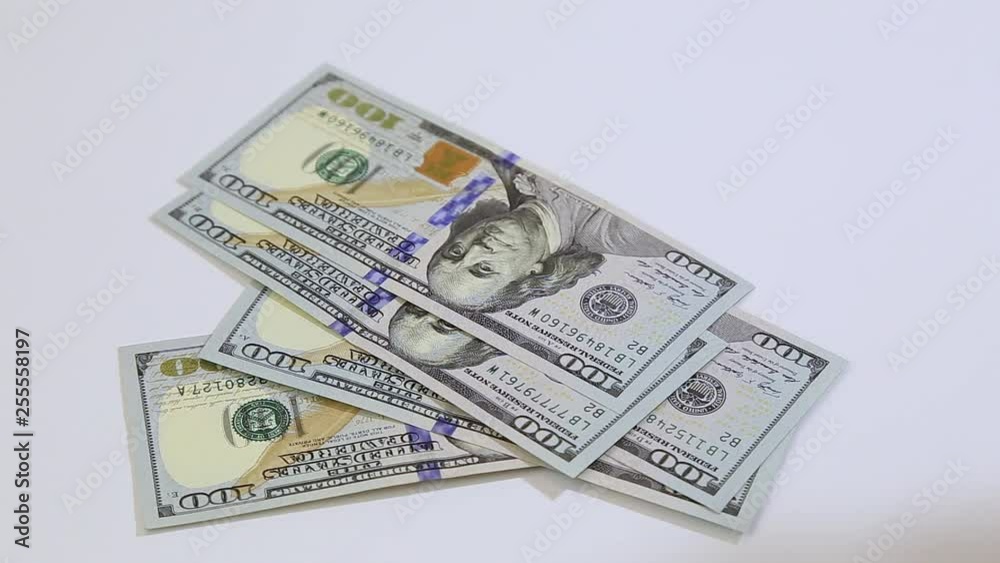 Closeup view of female hands counting money. Closeup view of female hands counting money.