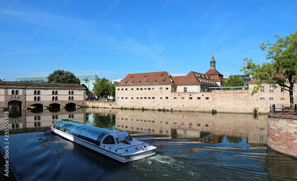 Strasbourg - France - tourist river boat in historical district