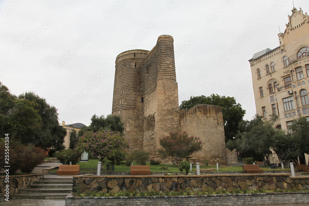 View at Maiden Tower in Baku, Azerbaijan