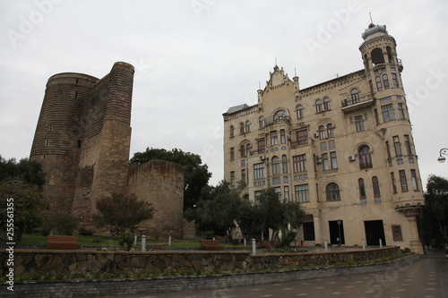 View at Maiden Tower and famous The house on the embankment