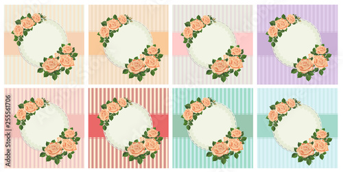 Vector illustration with yellow rose flowers. Romantic design for cosmetics perfumery women's products.