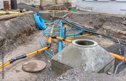 Erneuerung der Gasleitung und Wasserleitung in einer Strasse