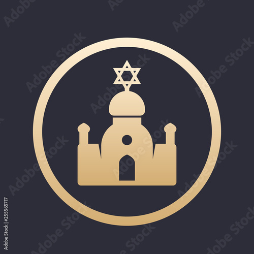 synagogue vector icon