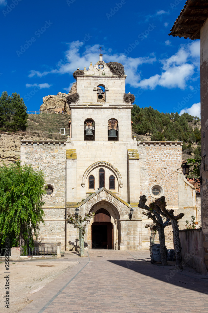 Church of Santa Maria in Belorado, Province of Burgos, Castilla y Leon, Spain on the Way of St. James, Camino de Santiago