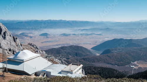 Cable Car Station at Shika Mountain, China