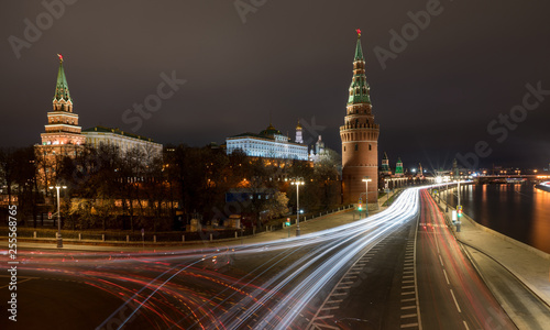 Moscow Kremlin in the winter night