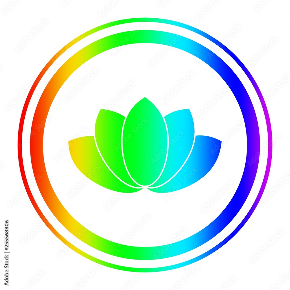 Lotus flower symbol. Design element for branding Lotus flower symbol. Design element for branding
