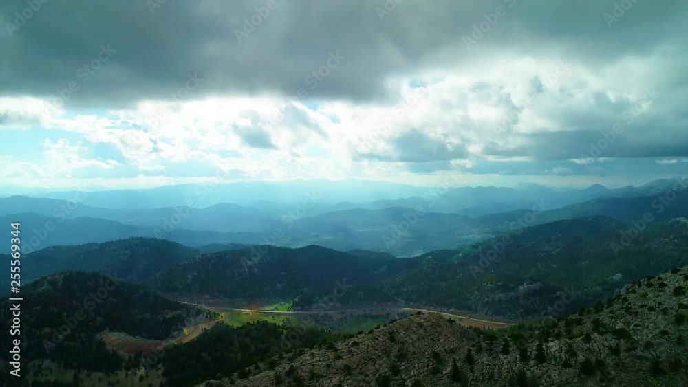 airborne mountains, forests and the mobility of clouds in the sky airborne mountains, forests and the mobility of clouds in the sky