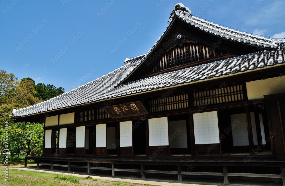 Exterior view of Kodokan, Mito, Ibaraki, Japan