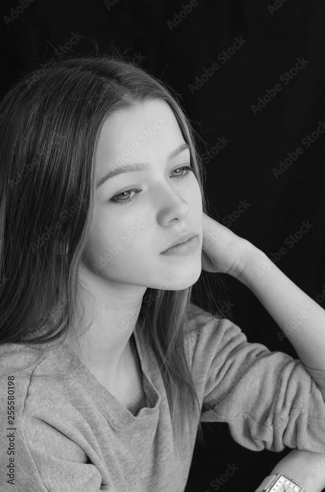 Portrait of a beautiful young girl Portrait of a beautiful young girl