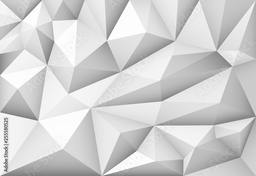 Vector monochrome abstract polygonal geometric triangle background