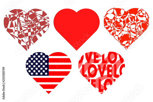 Set of Hearts
