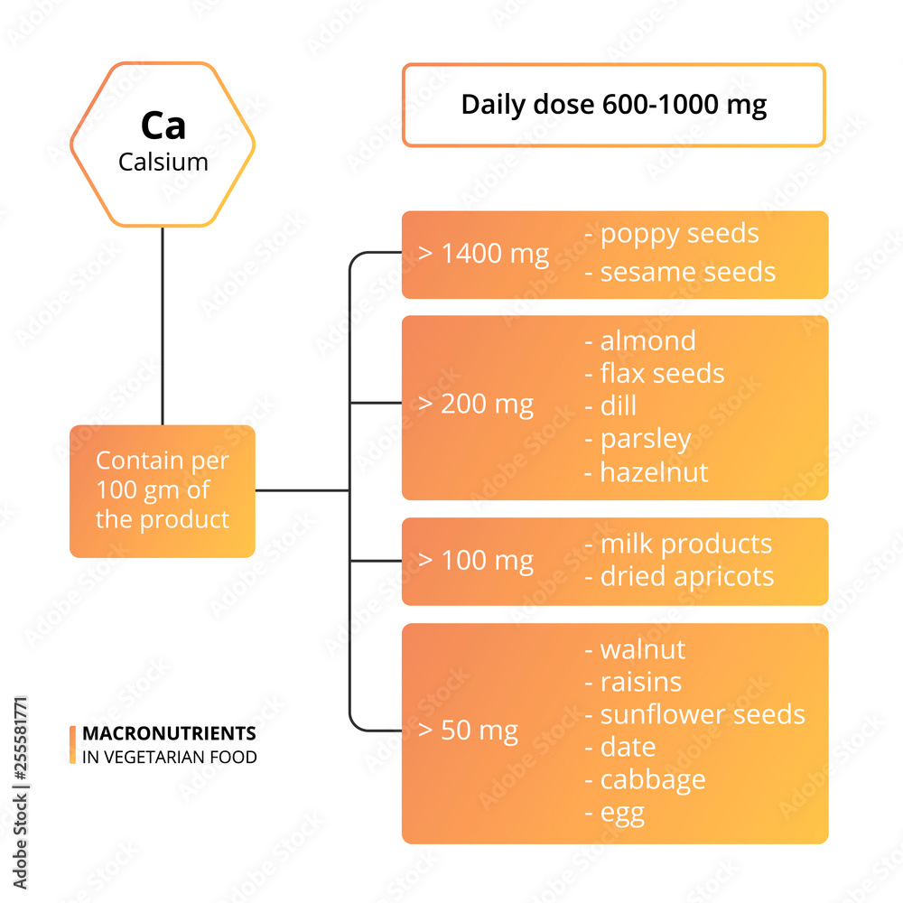 Vector scheme of the nutrients, vitamins and minerals. Daily dose of