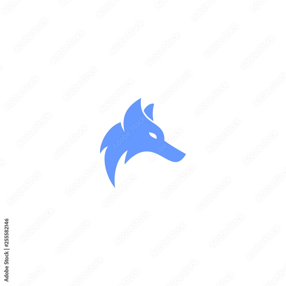 shiny masculine abstract alpha wolf head electronic gaming vector logo design shiny masculine abstract alpha wolf head electronic gaming vector logo design