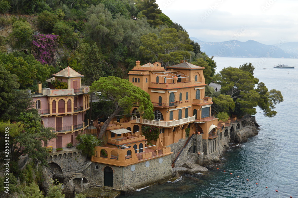 Seaside villas in Portofino, Italy.