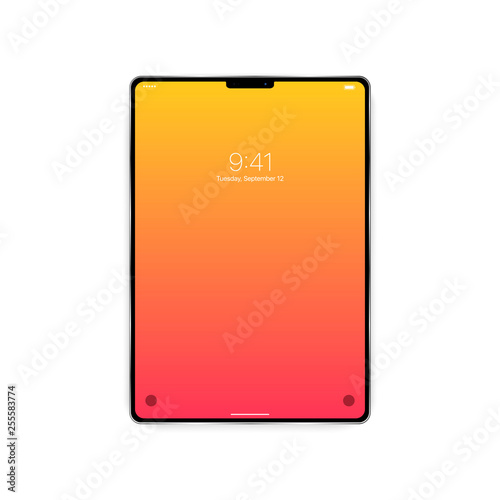 New Realistic tablet on white background. Vector illustration EPS10.
