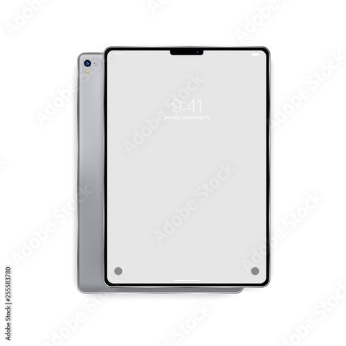 New Realistic tablet on white background. Vector illustration EPS10.