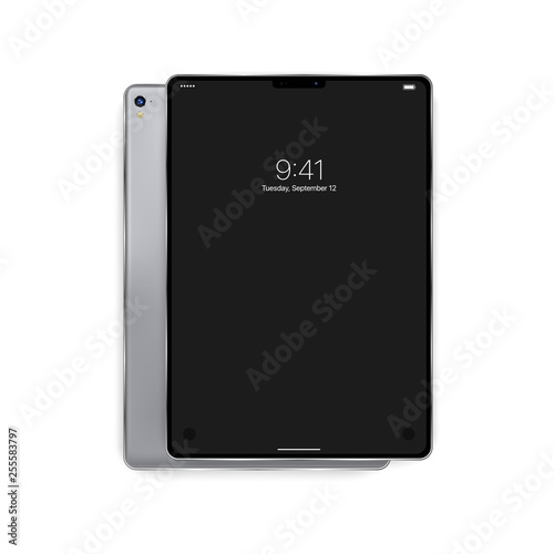 New Realistic tablet on white background. Vector illustration EPS10.