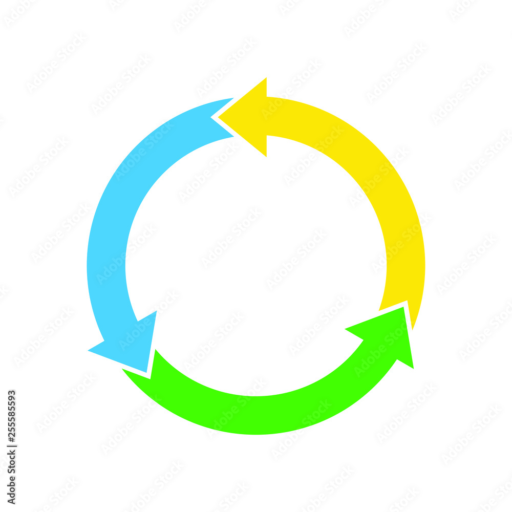 Circle arrows infographic template pie charts Circle arrows infographic template pie charts